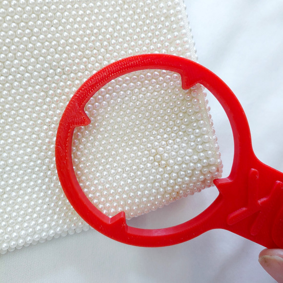 Vintage Beaded Ivory Clutch Purse Formal Evening, Weddings-Bride Japan Pre-Owned - Picture 15 of 16